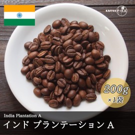 KAFFEE FIKA Indian Plantation A, Shallow Roast, 7.1 oz (200 g), Home-roasted Coffee, Coffee Beans, Arabica Seeds, Straight (Bean Stay)