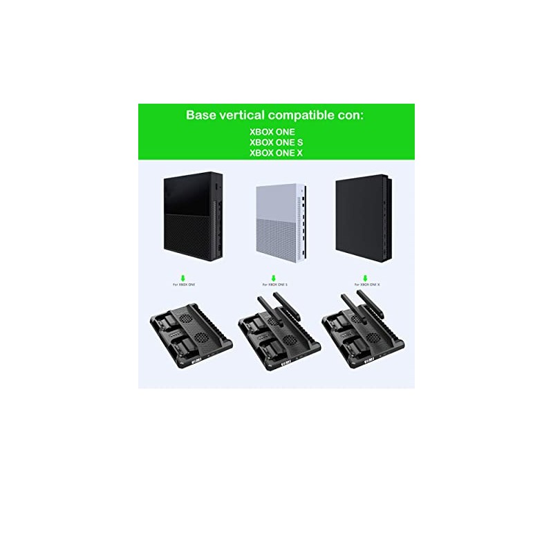 Vimi Base Ventilador Compatible para X Box One Soporte Carga