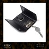 India, Made in Italy, Crocodile Embossed Phantom Leather, Key Case,