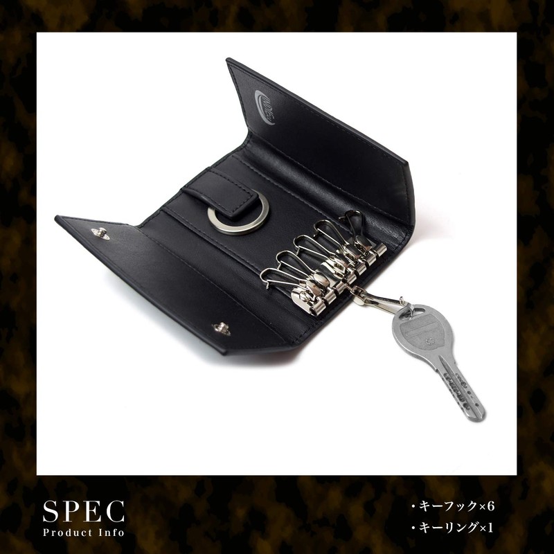 India, Made in Italy, Crocodile Embossed Phantom Leather, Key Case,