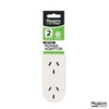MaxEm Power 2 Socket Vert Hand Side Double Adaptor