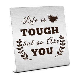 Inspirational Gifts Motivational Gift Quote Desk Decor Sign Encouragement Gift for Friend Positive Desk Decor Sign Sympathy Gift for Colleague Cheer up Gifts Graduation Birthday Gifts for Sister