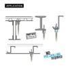 Everflow 8059957-25 3/8" Screw Vertically Threaded Rod Anchor Designed for