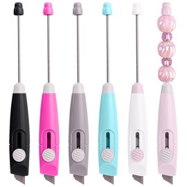 Framendino, 6 Pack Beadable Letter Opener Blanks Metal Beaded Envelope Slitter Mail Openers 6 Colors