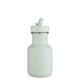 BOTL Tough Canteen Water Bottle with Matching Leakproof Straw Lid, Stainless Steel Water Bottle, Non-Insulated, Eco Bottle, 350ml Sage Green