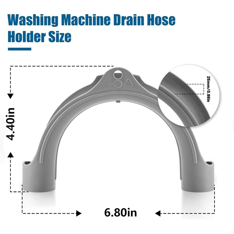 U Shape Washer Drain Hose Hook for Washing, Dishwashers, Sink