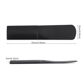 3pcs Plastic Saxophone Reeds Alto Saxophone Mouthpiece Reeds Parts 2.5 Saxophone Repair Sheet Accessories Black