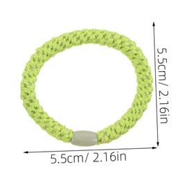 VICASKY 8pcs Woven Elastic Hair Ties for Women Embroidered Ponytail Holders Stylish Hair Accessories for Office Parties and Everyday Use Compact and Durable Design