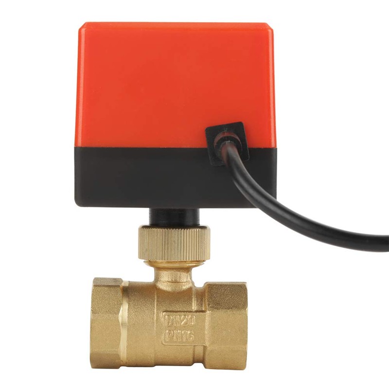 25mm Internal Thread DC12V G3/4 Brass Ball Valve, 2Way Motorized