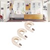 3Pcs Broom Mop Holder Self Adhesive Prevent Slip Multipurpose Wall