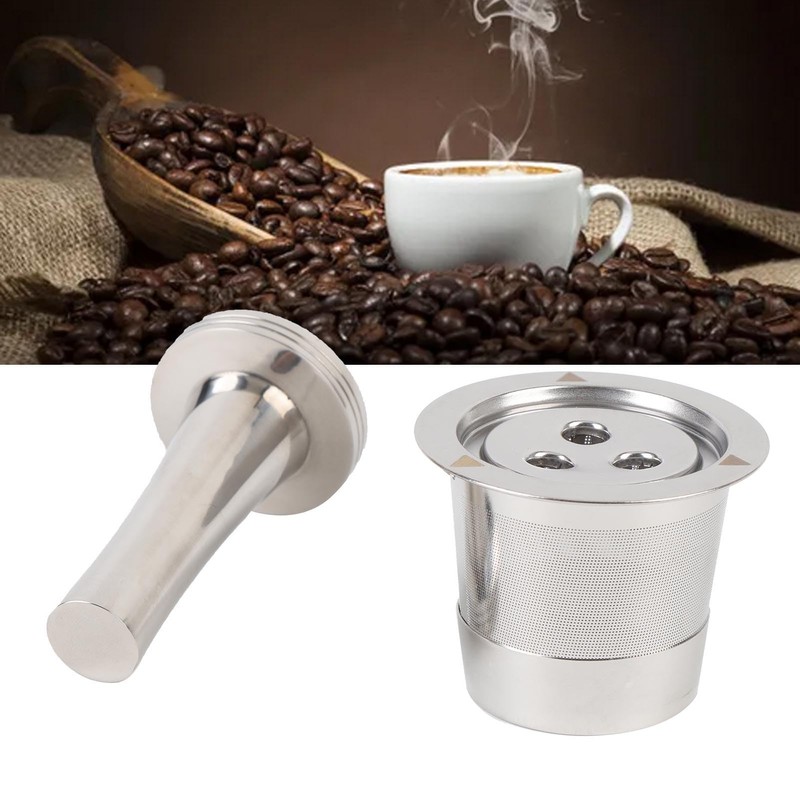Refillable Coffee Pod, Stainless Steel Reusable Coffee Pod 3 Hole