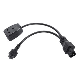 Power Plug Cable 30cm Y Shape IEC320 C6 Male to C5+  Female Replacement Power Cord Cable