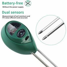 Soil Moisture Meter, 3 in 1 PH Tester &amp Light Monitor Kits for Garden, Lawn