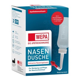 WEPA Nasal Shower with 10 x 2.95 g Nasal Rinse Salt 1 P