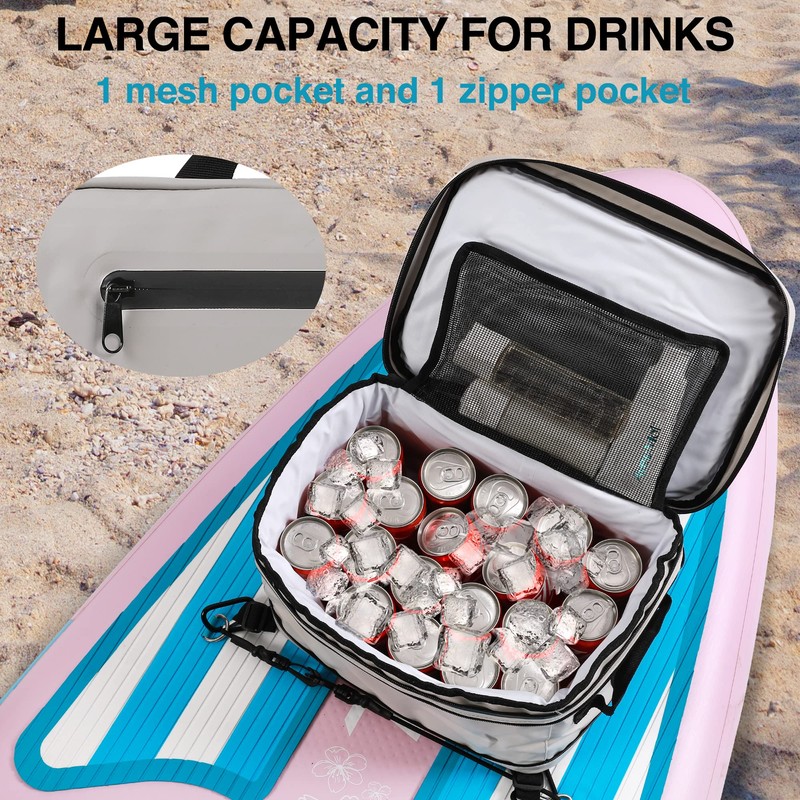 UPWELL Paddleboard Accessories SUP Cooler Deck Bag, PVC Paddle Board