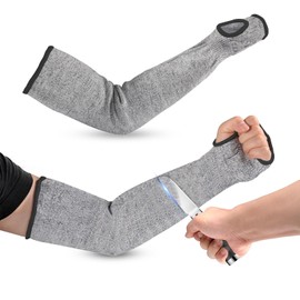 2 Pair 45cm/17.71in Arm Protection Sleeve, Protective Arm Sleeves Anti Abrasion Anti Scratches Anti Bite Long Gloves, Cut Resistant Arm Guards for Men Women Outdoor Garden Work (2 Pair)