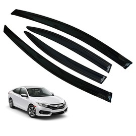 LETINGFAR Window Visors Rain Guards for Honda Civic 2006 2007 2008 2009 2010 2011 Accessories, Wind Deflectors Vent Shades for Honda Civic