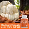 New! Lions Mane Supplement Capsules - 12,000mg 10x Concentrated High