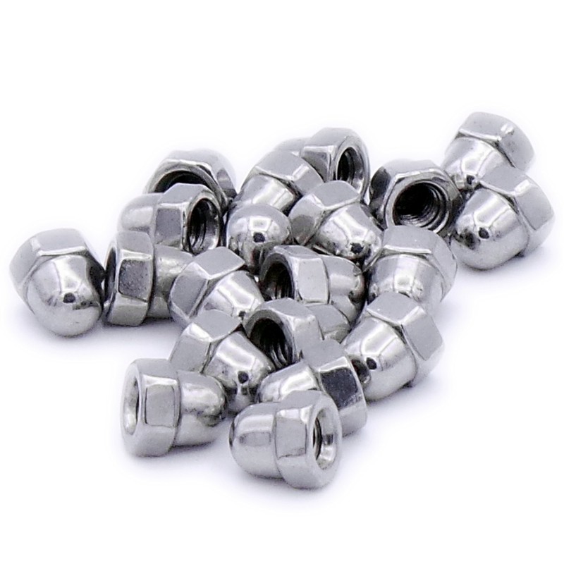 M4 (4mm) Dome Cap Nut - Stainless Steel (A2) (Pack