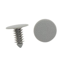A ABSOPRO Plastic Trim Clip 8 mm Bumper Door Rivets Grey Pack of 50