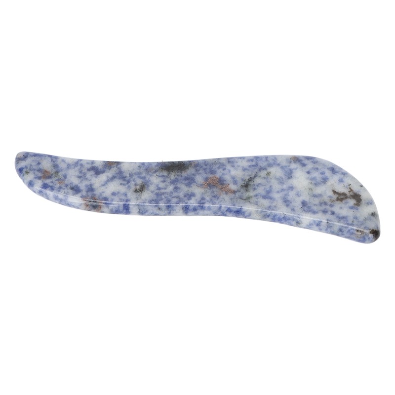 Portable Gua Sha Board Blue Jade Stone Facial Gua Sha