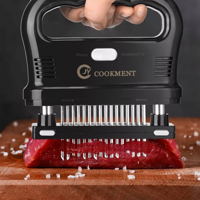 JY COOKMENT Meat Tenderizer Tool with 48 Stainless Steel Ultra