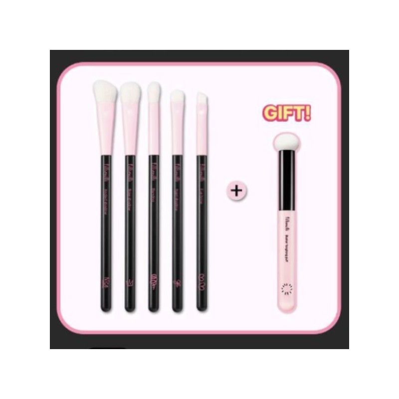 FILLIMILLI Eye Makeup Brush Set 6items [Black Pink Edition Limited