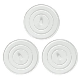 3 Pack 4.5-Inches Silicone Bathtub Drain Stopper Plug Sink Plug Universal Sink Stopper and Travel Plug for Kitchens, Bathrooms and Laundries