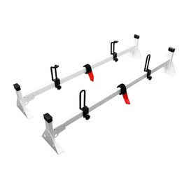 StarONE 54" Van Ladder Rack Roof Rack Fit for 2015-On Ford Transit 150 250 350,2 Bar,White