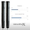 Winn Pro X 1.60 Putter Grip (Super Jumbo, Gray/Black), Pro