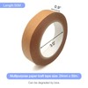 Qancekoo 24mm x 50m Brown Kraft Paper Tape, Environmentally Friendly