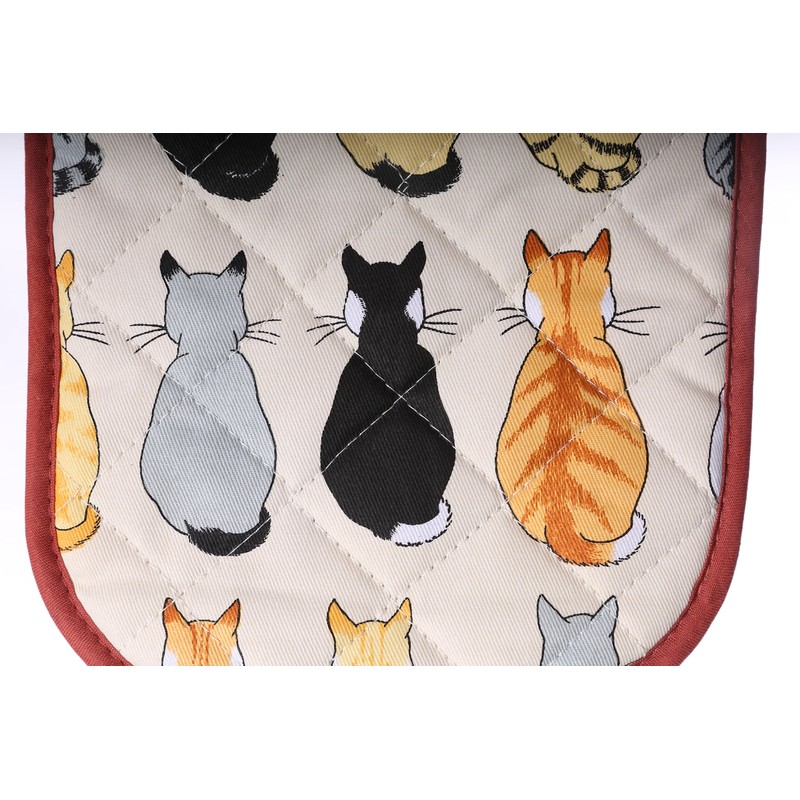 Cats in Waiting Double Oven Glove