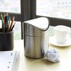Stainless Steel Desktop Trash can Mini Storage Container Kitchen Makeup