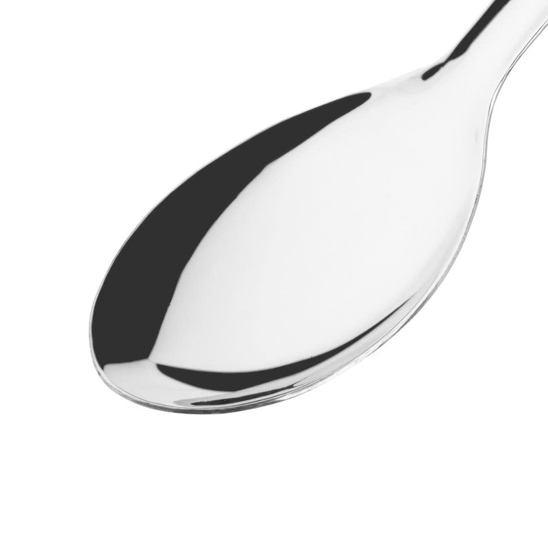Vogue Professional Black-Handled Large Serving Spoon | 340mm | Stainless