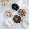 Jewemia Big Hair Scrunchies Elastic Scrunchies for Women Satin Hair