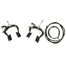 AARNAV 1 Pair U Shape Bike Brake For Mountain Bike And MTB, BMX Brake Clamps, Road Bike Brakes, Bicycle Front And Rear Caliper Brake Set with Pads And Cables for Bicycle