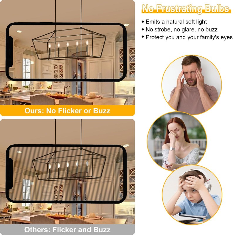 Boncoo E12 Candelabra Bulbs 60 Watt, Chandelier Light Bulbs LED