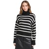 Z SUPPLY Women's Josephine Stripe Sweater, Black, M