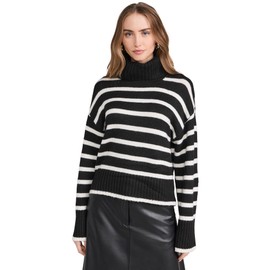 Z SUPPLY Women's Josephine Stripe Sweater, Black, M