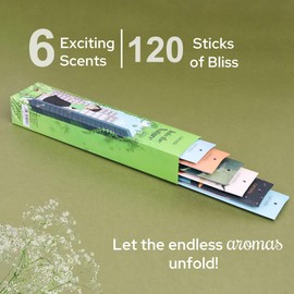 Carnatia Into The Nature Incense Sticks – 6 Earthy Scents for a Fresh, Outdoors-Inspired Vibe | All-Natural, Long-Lasting Aromas for Relaxation & Mindfulness
