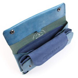 FABRIK Fabric Multi-purpose Long Wallet, Passport Case, Passport Cover, blue