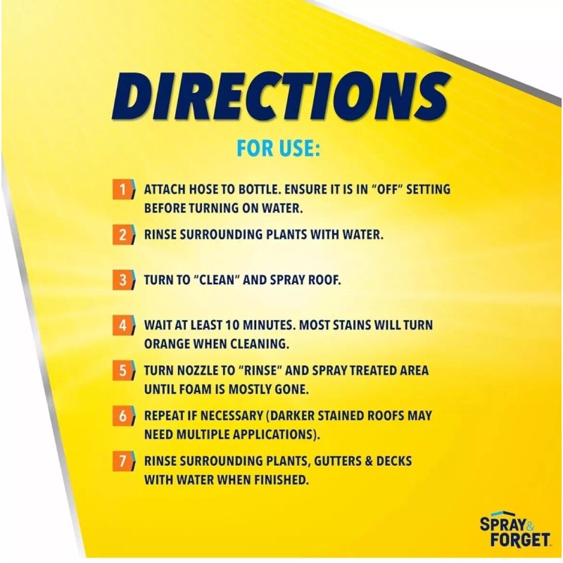 Spray & Forget 1-Quart Hose End Concentrated Roof Cleaner 32