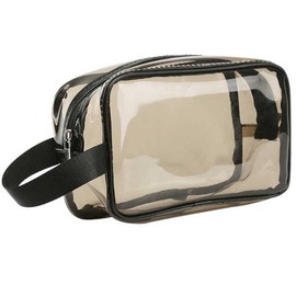 Clear Travel Toiletry Bag,Cosmetic Bag,Dark Transparent Travel Pouch,Best Gift,Christmas
