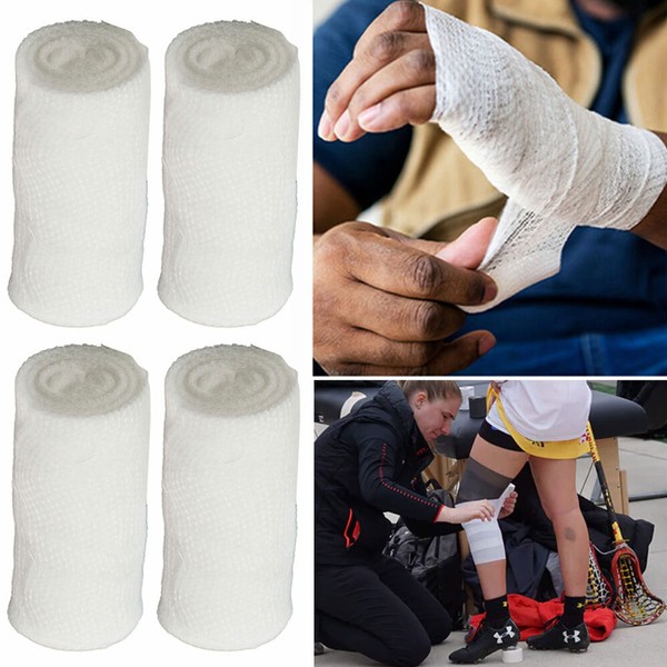ATB 4 Gauze Bandage Wrap Dressing Rolls Self Adhesive Rolled
