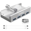 ORICO USB 3.0 Hub Clamp - Aluminum 4-Port USB Splitter