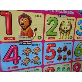 ZAOZHIHUI Children's Early Education Audible Sound Charts --Know Numbers