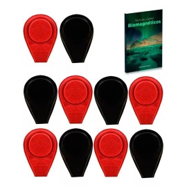 Biomagnetismo IMANES MX Kit De 10 Imanes Biomagnetismo Sombrero Ferrita 2000 Gauss