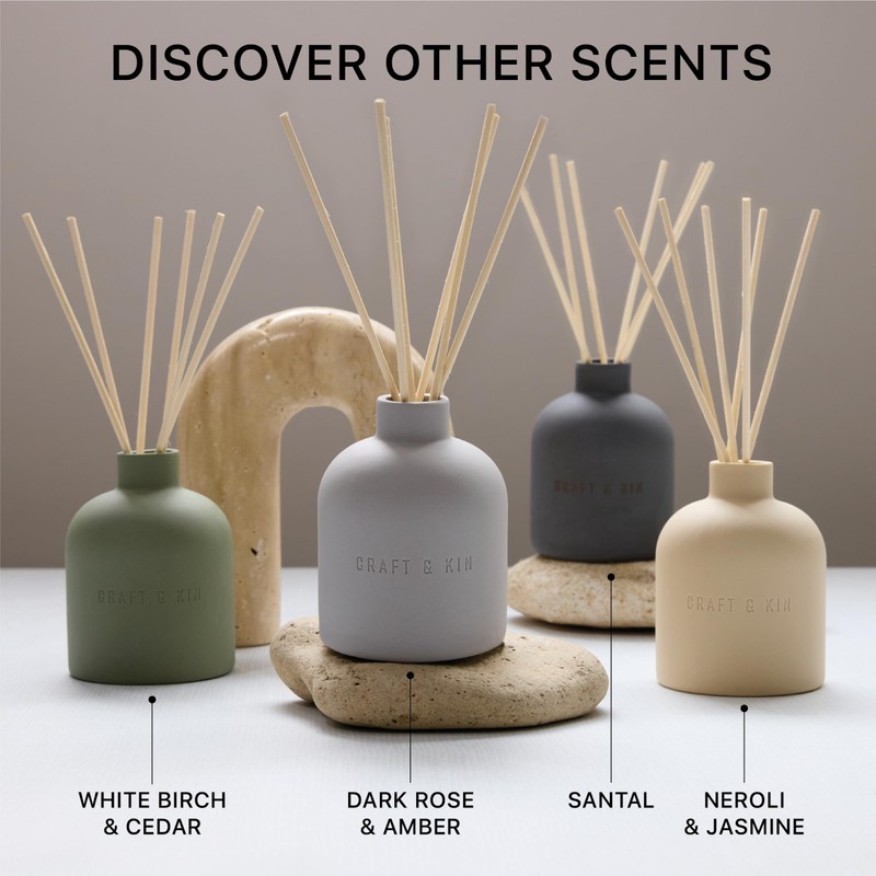 Craft & Kin Reed Diffuser Set - White Birch &