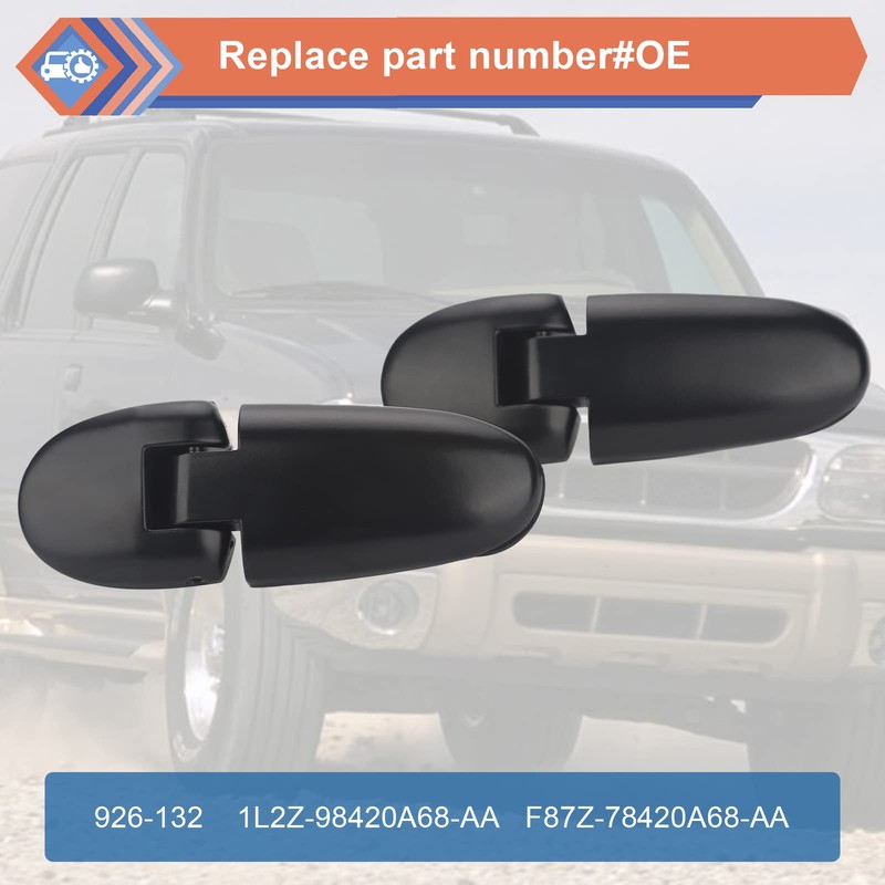 ZONFANT Rear Window Hinge Set, Left & Right Tailgate Window