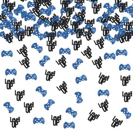 Ambishi 120pcs Level Up Confetti/Video Game Theme Birthday Party Table Decoration for Kids Boys/Game Controller Paper Confetti Kids Birthday Baby Shower Party Scatters Photo Booth Props